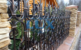 металлические заборы фото № 14