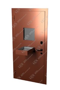 кассовая дверь с окном и стеклом