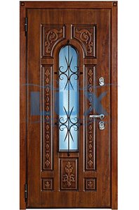 входная дверь с зеркалом для парадной