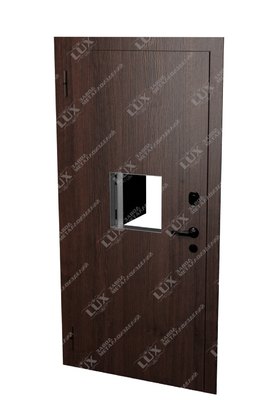 дверь металлическая с кассовой дверцей, отделка МДФ