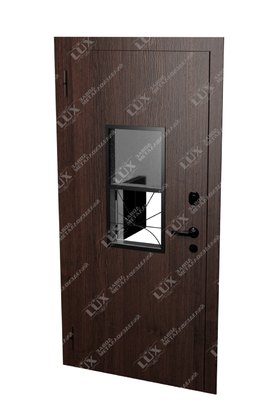 металлическая дверь с кассовым модулем, отделка с двух сторон МДФ