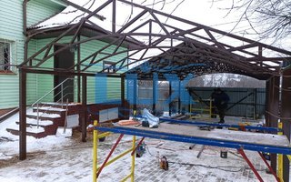 конструкция навеса для автомобиля