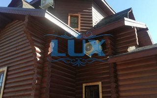 сварная решетка на окно в деревяном доме